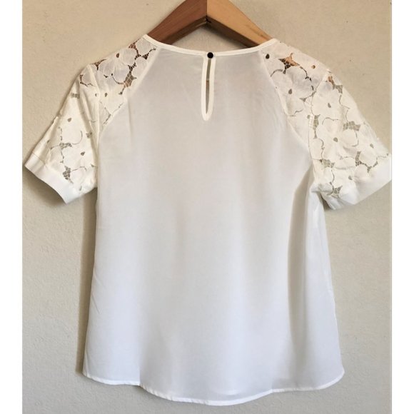 Unbranded Floral Lace Sleeve Blouse - Picture 2 of 8